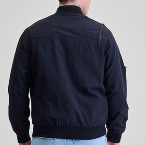 Custom men bomber <b>jacket</b> quilted puffer varsity windproof streetwear fishing winter breathable lightweight men fashion satin OEM - Product Image 2