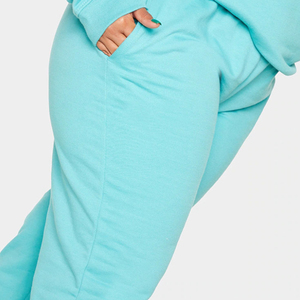 Pantalon de jogging ample personnalisé pour femme, taille haute, cordon de serrage, bas élastiqué, coupe ample, longueur cheville, couleur unie, poches latérales - Product Image 4