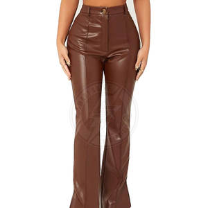 กางเกงหนังผู้หญิงดีไซน์ล่าสุด บริการ OEM คุณภาพพรีเมียม สวมใส่สบาย - Product Image 5