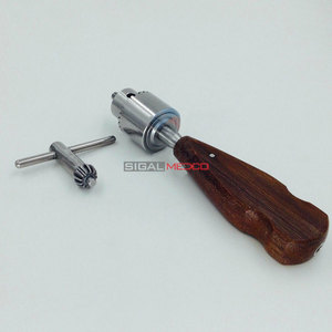 Orthopedic Bone <b>Hand</b> <b>Drill</b> Wood Handle Veterinary Orthopedic Instrument High Precision Manual Surgical Bone Drilling Tool - Product Image 1