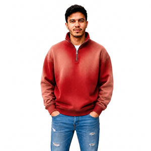 Fabricant de vêtements streetwear personnalisés pour hommes, avec fermeture éclair courte effet délavé, vente en gros, marque privée, OEM, fournisseur d'habillement et d'articles vestimentaires, usine - Product Image 2