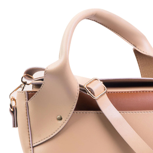 Sac à bandoulière beige en cuir véritable personnalisable grande capacité pour femme avec poignée torsadée durable pour usage quotidien – Nouveauté - Product Image 3