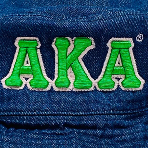 AKA Black Bucket <b>Hat</b> Green Embroidered Letter Adjustable Cotton Headwear Casual Fashion Outdoor Streetwear <b>Hat</b> for <b>Men</b> Women - Product Image 6
