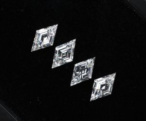 Diamant de laboratoire de 9,0 x 5,0 mm, taille losange, pierre brute, diamant fantaisie blanc percé au laser pour la fabrication de bijoux - Product Image 5