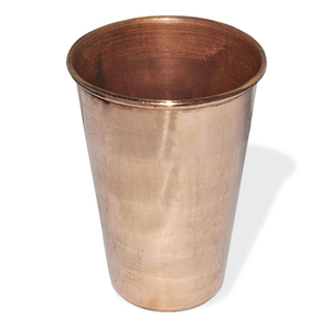 Vente en gros : Verre à boire en cuivre pur ayurvédique, poli à la main, durable, pour le bien-être, en métal de haute pureté - Product Image 3