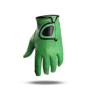 Custom Logo Golf Gloves Wholesale Golf Gloves Suppliers Premium Cabretta Leather Breathable Anti Slip Adjustable Wrist <b>Strap</b> - Product Image 2
