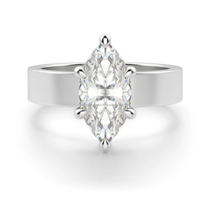Diamant de laboratoire VVS SI taillé en marquise, certifié IGI, diamant synthétique blanc taillé sur mesure en argent sterling pour bague de fiançailles - Product Image 5