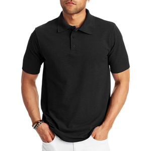 Polo de Manga Corta Rojo para Hombre, de Algodón Piqué, Transpirable, Informal, de Punto, Color Sólido, Corte Regular - Product Image 5