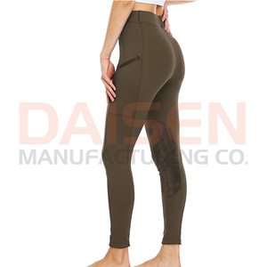 Leggings d'équitation pour femmes avec grip en silicone, taille haute, extensibles, respirants, pour une performance active - Product Image 6