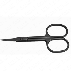 Ciseaux à cuticules noirs affûtés en acier inoxydable, lame droite, ergonomiques, outil de manucure et de soin des ongles, professionnel, pour salon, vente en gros - Product Image 2