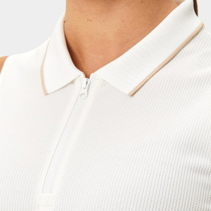 Hauts de golf personnalisés pour femmes, vente en gros, OEM, ODM, col rond, manches courtes, séchage rapide, haute qualité, t-shirt de golf, débardeur de sport, Spandex/Coton - Product Image 5
