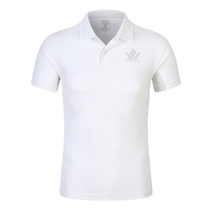 เสื้อโปโลผู้ชายสีน้ำเงิน ผ้าฝ้ายอ๊อกซ์ฟอร์ด แขนสั้น ปักโลโก้ ระบายอากาศได้ดี สวมใส่สบาย ทรงปกติ - Product Image 4