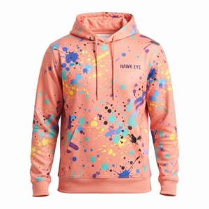 Men's Sublimated Sports Pullover <b>Hoodie</b> Cotton Polyester Breathable Custom Sweatshirt with Pockets for <b>Running</b> Gym Training - Product Image 4