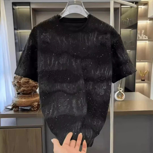 Summer New Short Sleeve Pure Cotton <b>T</b>-<b>Shirt</b> for Men Women Unisex Trendy Loose Fit American Street Style Large Letter Solid - Product Image 6