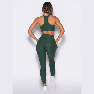 Leggings de yoga pour femmes, design tendance en matière douce, haute qualité, meilleur service OEM, meilleurs matériaux, leggings de sport sur mesure. - Product Image 3