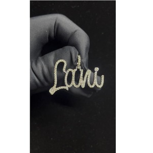 Pendentif Hip Hop de Luxe Style Urbain avec Diamants en Argent Sterling 925, Pendentif Iced Out pour Femmes et Hommes, Disponible en Gros - Product Image 1
