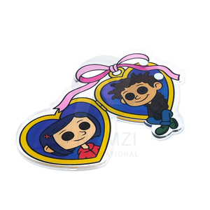 พาเลทต์รูปหัวใจสำหรับต่อขนตา Coraline Wybie Lovat ลายการ์ตูนน่ากลัว ทำจากพลาสติกแบบใช้ซ้ำได้ ขายส่งแบบกำหนดเองได้ - Product Image 2