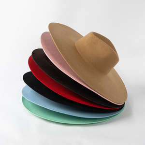Fashion Polyester Fedora <b>Hat</b> for Women <b>Men</b> Classic Character Casual Flat <b>Wide</b> <b>Brim</b> Jazz Cap - Product Image 3