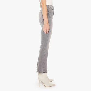High Quality Trendy Womens Casual <b>Denim</b> Pants Mid Rise Straight Leg Grey <b>Stretch</b> Jeans Breathable Solid Waist - Product Image 2