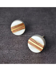 2025 bouton de porte fabriqué à la main résine incrustation marbre laiton vadrouille os incrustation armoire bouton en laiton massif tiroir meubles matériel - Product Image 1