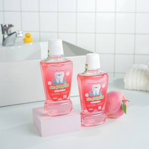 Dr. Papie Enfants Bain de bouche saveur pêche 2+ Formule douce sans fluorure Rafraîchisseur d'haleine Sûr à avaler Soins bucco-dentaires complets - Product Image 1