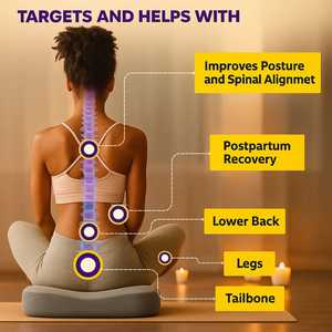 หมอนเมมโมรี่โฟมผ้าลินินสำหรับใช้ในสำนักงานปรับแต่งออร์โทพีดิกส์ได้พร้อมเด้งช้าสำหรับใช้ในสำนักงานและนอนหลับ - Product Image 6