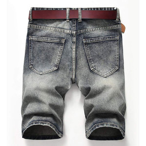 กางเกงยีนส์ขาสั้นลำลองผ้าฝ้าย 100% แห้งเร็ว ระบายอากาศได้ดี ลายเรียบ สามารถปรับแต่งได้ - Product Image 2