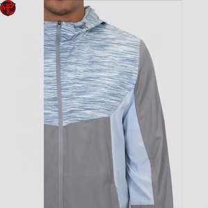<b>Men's</b> 3 Tone Lightweight Windproof <b>Jacket</b> Quick Dry Hooded Sports Outerwear for Running Training <b>Jacket</b> Outdoor Wear - Product Image 4