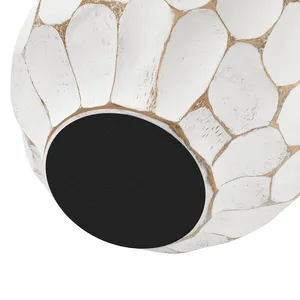 Vase à fleurs en céramique élégant et moderne de style côtier, centre de table écologique pour mariage ZAHD EXPORTS ZE-3601W Inde - Product Image 2