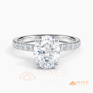 925 <b>Silver</b> Oval Cut <b>Solitaire</b> <b>Ring</b> for Women Elegant Engagement Style Sparkling Jewelry Gift Design - Product Image 5