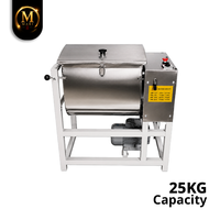 Mélangeur Alimentaire Commercial Horizontal de Haute Qualité de Malaisie, Capacité 25KG, Machine à Mélanger à Ruban Robuste pour Viande, Pâte et Poudre