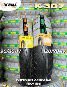 Pneu tubeless pour moto KUMA K307 90/80-17 120/70-17 pour Winner X 150 EX 150 155 - Product Image 1