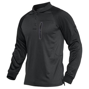 Camiseta Polo Táctica, Transpirable, de Secado Rápido, Ajuste Ergonómico y Cómodo, Multiusos, Ligera, para Deportes - Product Image 1