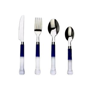 Juego de cubiertos de acero inoxidable de varias piezas con tenedor, cuchillo, cuchara y cucharilla para la cena familiar - Product Image 2