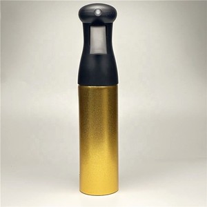 Bouteille d'eau vide professionnelle en aluminium argenté de 80 ml et 250 ml avec pulvérisation continue – Vaporisateur à fine brume pour coiffeur, barbier, salon - Product Image 5