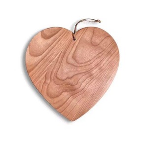 Highest Quality Heart-Shaped Wood and Marble Chopping Board with <b>Cheese</b> Knife and Fork <b>Set</b> - Product Image 5