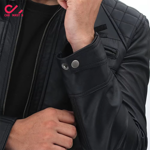 Vestes en cuir pour hommes, service OEM 2026, couleur noire, veste en cuir pour hommes à manches longues, veste en cuir pour hommes - Product Image 4