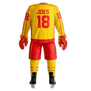 Uniforme de Hockey sur glace personnalisé pour hommes, uniforme de nouveau Style pas cher de haute qualité, uniforme 100% Polyester - Product Image 2