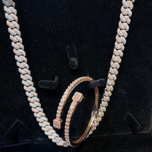 Collar de Cadena con Diamantes Cultivados en Laboratorio, Plata de Ley 925, Joyería Fina Unisex para Hombre y Mujer, Regalo de Aniversario, Uso Diario, Estilo Punk - Product Image 5