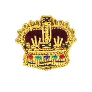 2026 Custom OEM Blazer Badges High Bullion Wire Hand Embroidered Ranks Uniforms Bags High Hand Made Embroidery <b>Sew</b>-On Badge - Product Image 3