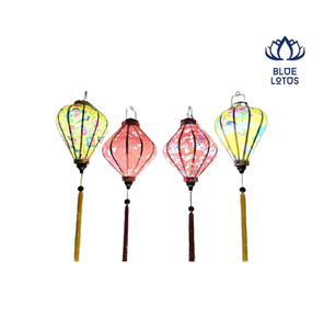 Faroles de Plástico para Exteriores BLUE LOTUS con Forma de Globo, NUEVA LLEGADA, Decoraciones para el Año Nuevo Chino para Adultos - Product Image 1