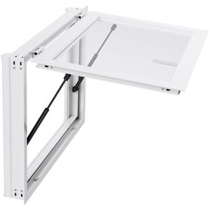 Finestra di Servizio in Lega di Alluminio 36x24 Pollici per Food Truck, Angolo di 85 Gradi, con 2 Pannelli Scorrevoli - Product Image 1