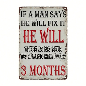 CIFbuy Letrero Metálico Vintage Retro de Aluminio de 20.3x30.5cm para Decoración de Cuarto de Hombre - Producto de Arte Metálico para Servicio de Recogida Temu TikTok - Product Image 5