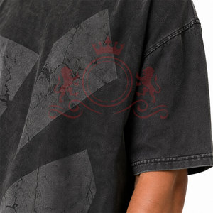 T-shirt décontracté durable effet délavé avec épaules tombantes, coutures de qualité supérieure et coton doux pour un style au quotidien - Product Image 6