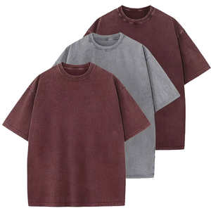 Camiseta de Hombre de Alta Calidad con Lavado Ácido, Secado Rápido, Logotipo Personalizado, Corte Regular, Estilo Casual, 100% Algodón Tejido - Product Image 1