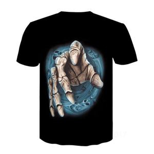 Camiseta de Verano para Hombre, Estilo Urbano, Nueva Temporada, Manga Corta, Estampado Digital 3D de Lobo, Sublimación, Gran Venta - Product Image 6