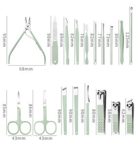 Kit de manucure et pédicure en acier inoxydable, ensemble d'outils de soin des ongles, kit de soin des ongles professionnel, ensemble d'outils de manucure et pédicure - Product Image 6