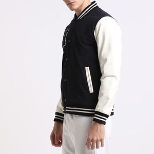 แจ็คเก็ตวาร์ซิตี้ผู้ชายคุณภาพดีที่สุด ขายดีที่สุด สไตล์เท่ ทรงโอเวอร์ไซส์ ระบายอากาศได้ดี ราคาถูก รับทำโลโก้ตามสั่ง บริการ OEM - Product Image 2