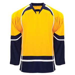 Custom Sublimated Eco Friendly Ice Hockey Jersey V Neck Full Sleeve 3D Embroidery Custom Color White Team Name Number Unisex - Product Image 5