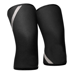 Orange Neoprene Knitted Knee Pads Breathable Quick Dry Compression Sleeve Pull-On Unisex Protection All Seasons Sports Use - Product Image 6